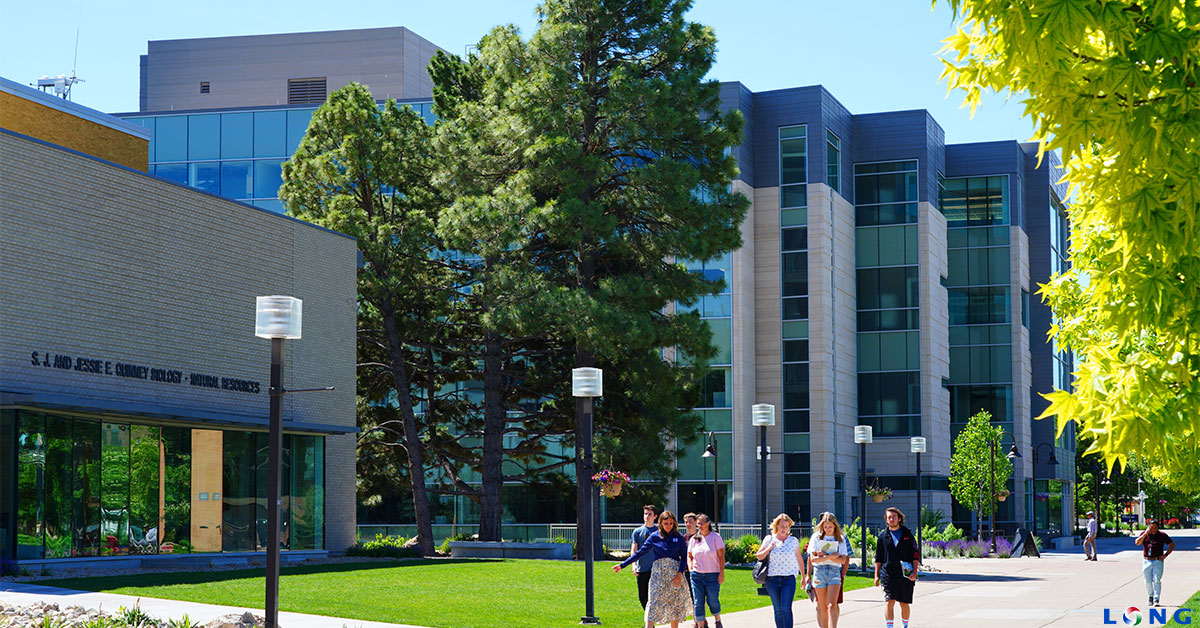 People walking on University of Utah campus